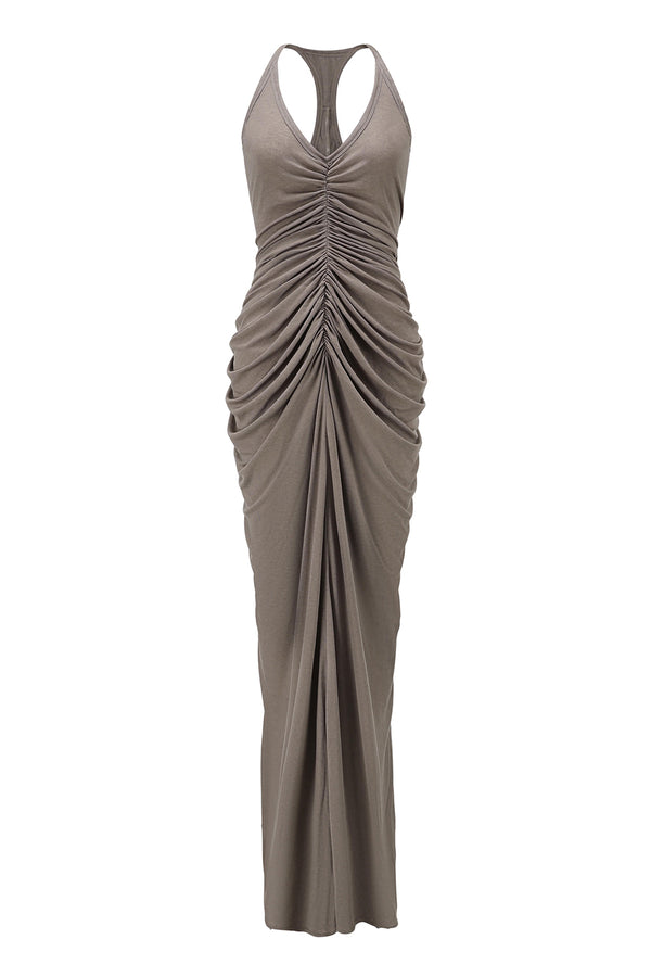 OUDE WAAG 25 Autumn/Winter Medea Dress OW-OW-25AW-DS19T2GY830-KWH Mineral Gray